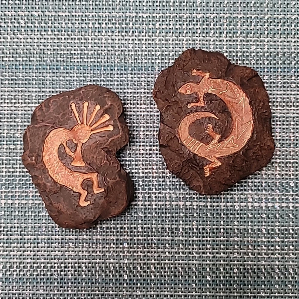 Kokopelli and Gecko magnets - Picture 1 of 7